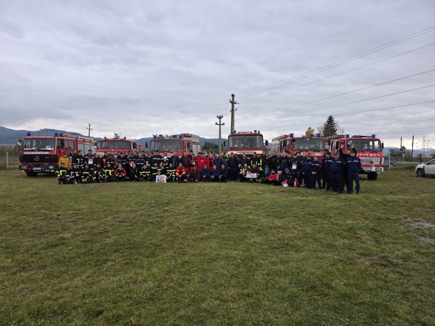 Szirénáktól volt hangos Csíkszentmárton – lezajlott a III. Szent Flórián Alcsíki Tűzoltó Vándorkupa